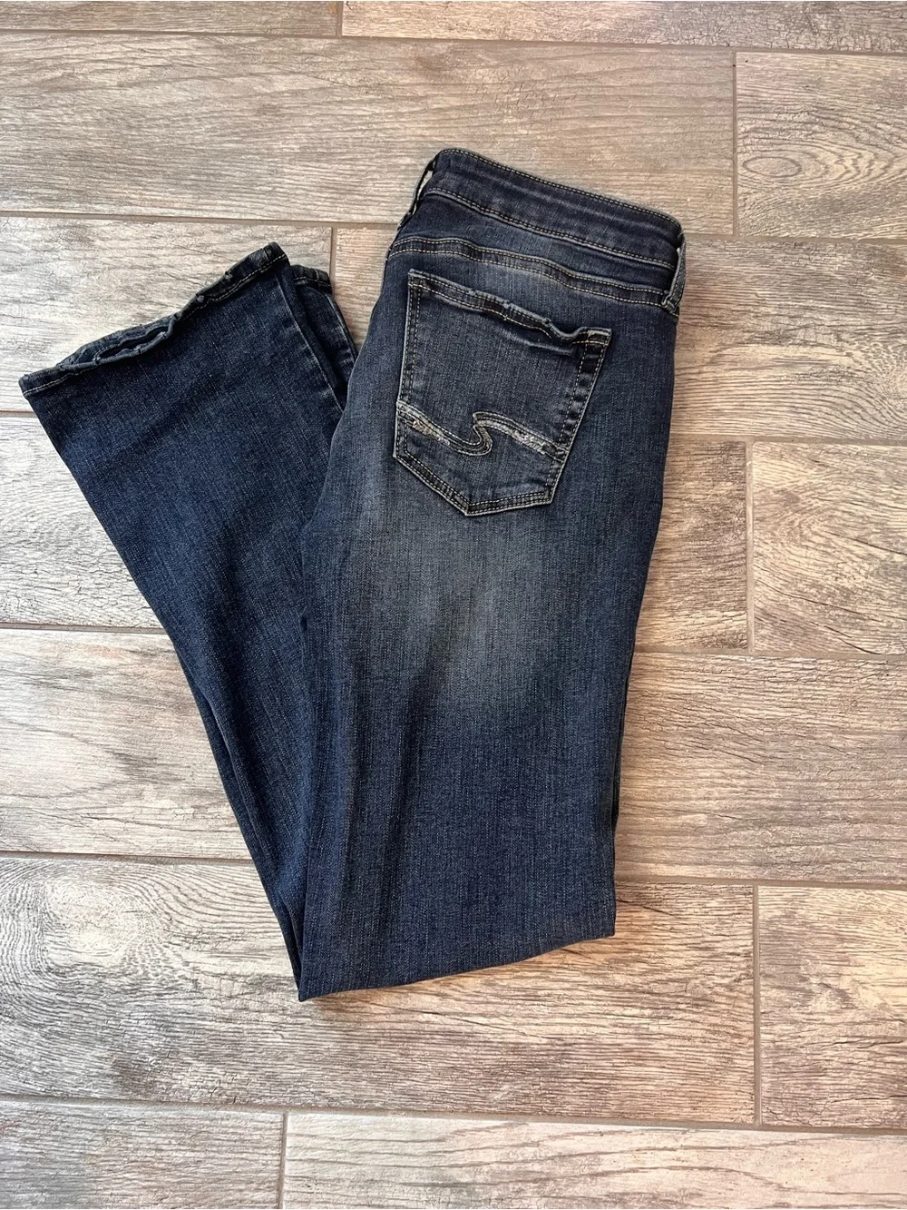 Silver Jeans Dark Blue Bootcut Jeans
